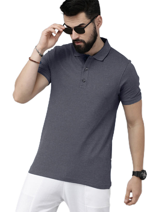 Newly Premium Polo Combo ( Pack Of 2 ) Tshirt By LazyChunks | Charcoal Grey Maroon