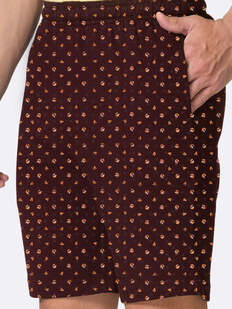 Men's Printed Cotton Blend Shorts Combo By LazyChunks ( Pack of 2 )