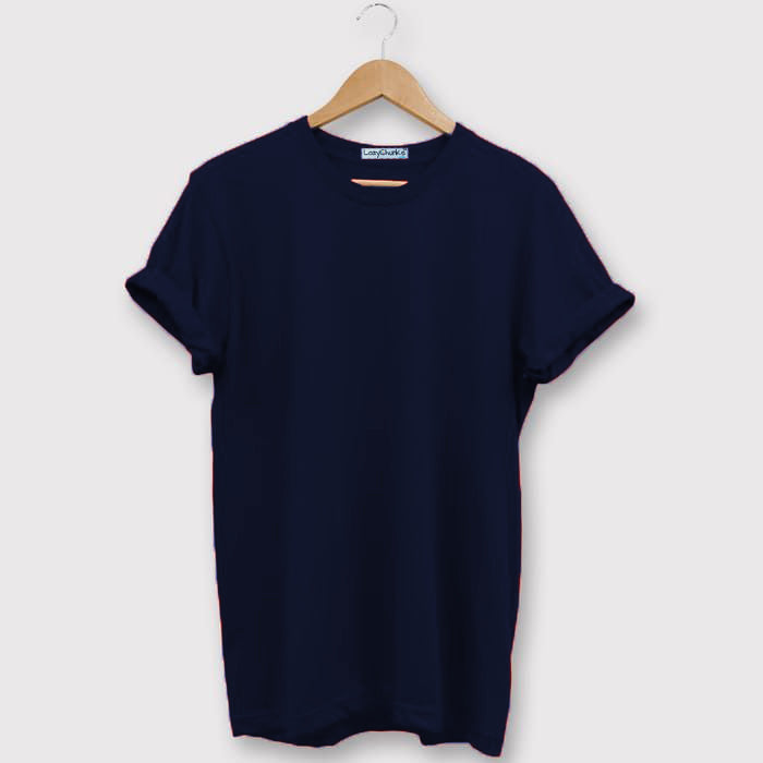 White and Navy Blue Half sleeves Round Neck T Shirt Combo (Pack Of 2) by Lazychunks - Lazychunks.com