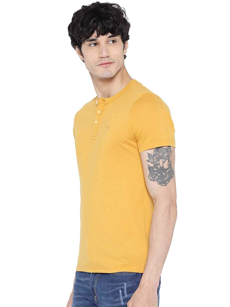 Regular Fit Men's Half Sleeve Henley Cotton T-Shirts Combo (Pack Of 4) by LazyChunks - Lazychunks.com
