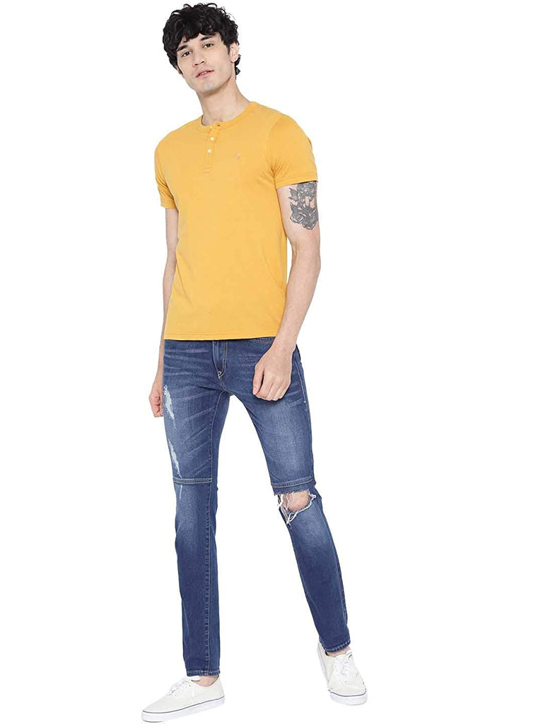 Regular Fit Men's Half Sleeve Cotton Henley T-Shirts Combo (Pack Of 2) by LazyChunks - Lazychunks.com
