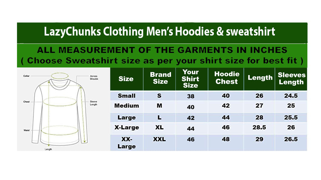 Cotton Full Sleeve black Kangaroo Sweatshirt Hoodie Jacket for Men LazyChunks - Lazychunks.com