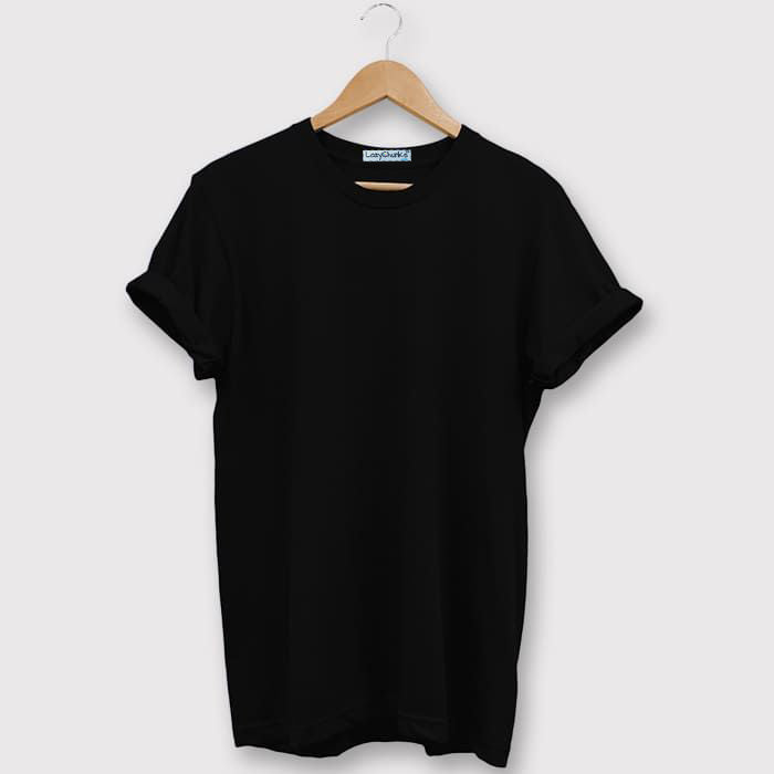 White and Black Half sleeves Round Neck T Shirt Combo (Pack Of 2) by LazyChunks - Lazychunks.com