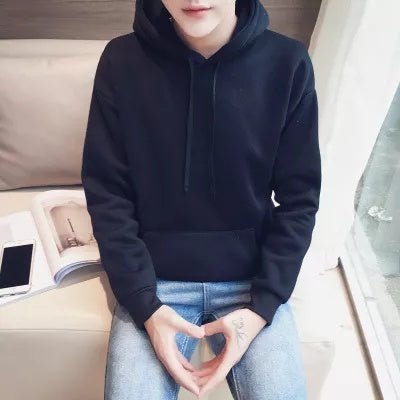 Cotton Full Sleeve black Kangaroo Sweatshirt Hoodie Jacket for Men LazyChunks - Lazychunks.com