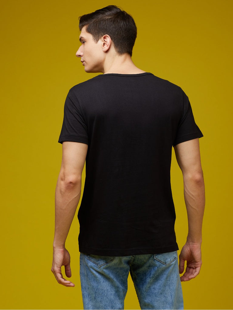 Half Sleeve Henley Cotton T-Shirts For Men Combo (Pack Of 3) by LazyChunks - Lazychunks.com