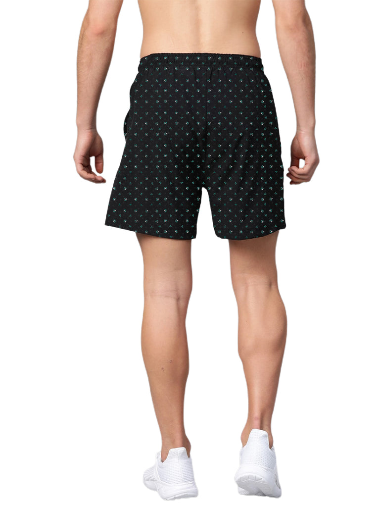 Regular Fit New Trendy and Casual Printed Premium Boxer Shorts For Men | Black | By LazyChunks
