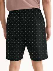 Men's Classic Printed Regular Fit Boxer Premium Shorts | Black | By LazyChunks