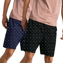New Elegent Fashioninsta Printed Shorts For Men Combo By LazyChunks ( Pack of 2 )