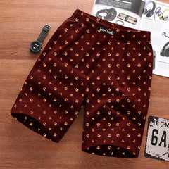 Regular Fit New Trendy and Casual Printed Premium Boxer Shorts For Men | Maroon | By LazyChunks