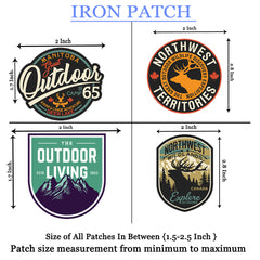 LazyChunks New Mountain,Traveling,Camping,Outdoor Living Patches | New Clothing Accessories for Enhance The beauty of T-Shirt,Jacket,Bags,caps etc.