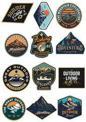 LazyChunks New Mountain,Traveling,Camping,Outdoor Living Patches | New Clothing Accessories for Enhance The beauty of T-Shirt,Jacket,Bags,caps etc.