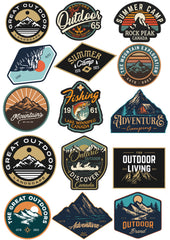 LazyChunks New Mountain,Traveling,Camping,Outdoor Living Patches | New Clothing Accessories for Enhance The beauty of T-Shirt,Jacket,Bags,caps etc.