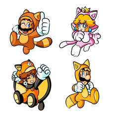 Lazychunks Printed Super Mario Characters Patches Combo Small for Clothes Jackets Pants Jeans Bags Multicolour Different Iron Patches.Pack of 4