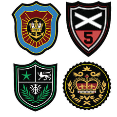 Lazychunks Unique Printed King And Queen Badge Patches | New Clothing Accessories for Enhance The Beauty Like Royal Look of T-Shirt,Jackets,Bags,Caps,etc.