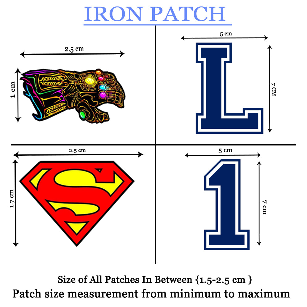 Lazychunks Printed Super Mario Characters Patches Combo Small for Clothes Jackets Pants Jeans Bags Multicolour Different Iron Patches.Pack of 3