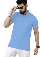 Newly Premium Polo Combo ( Pack Of 2 ) Tshirt By LazyChunks | Maroon Mist Blue