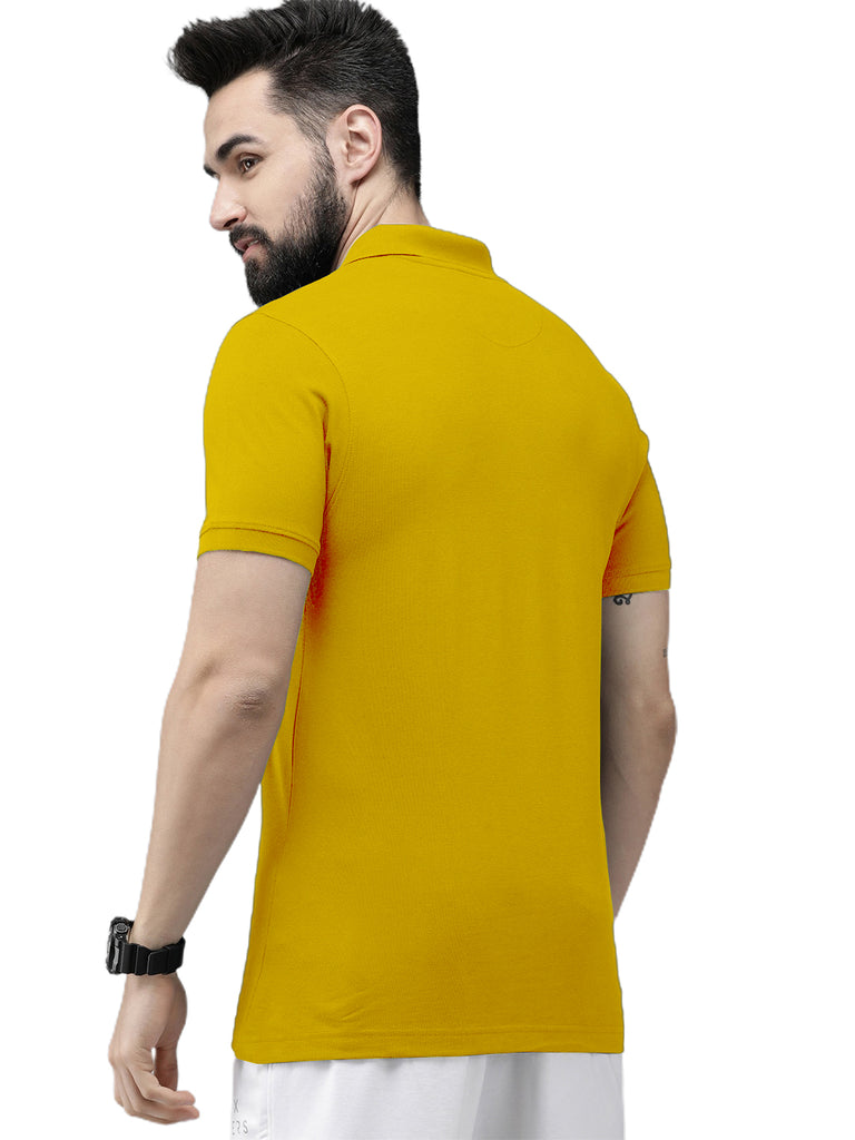Newly Premium Polo Combo ( Pack Of 2 ) Tshirt By LazyChunks | Charcoal Grey Yellow