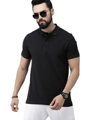 Newly Premium Polo Combo ( Pack Of 2 ) Tshirt By LazyChunks | Black Maroon