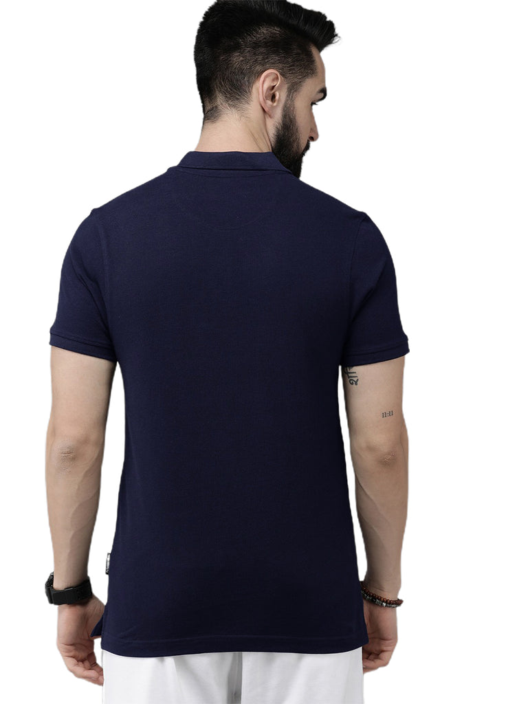 Newly Premium Polo Combo ( Pack Of 2 ) Tshirt By LazyChunks | Navy Blue Mist Blue