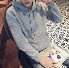 Cotton Full Sleeve Melange Grey Kangaroo Sweatshirt Hoodie Jacket for Men by LazyChunks - Lazychunks.com