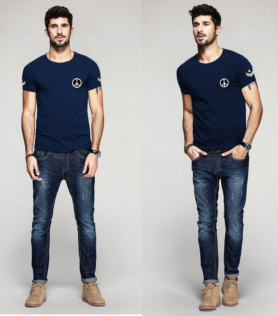 Cotton Trending Printed Tshirt Half Sleeve Round Neck T Shirt, T Shirt For Man by LAZYCHUNKS - Lazychunks.com