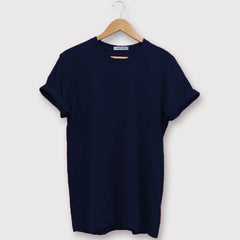 White and Navy Blue Half sleeves Round Neck T Shirt Combo (Pack Of 2) by Lazychunks