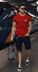 Cotton Trending Printed Tshirt Half Sleeve Round Neck T Shirt, T Shirt For Man by LAZYCHUNKS - Lazychunks.com