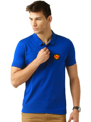 Printed Polo Collar Half sleeves t-shirt by Lazychunks - Lazychunks.com