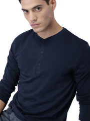 Henley Tshirt Combo Cotton T-Shirts (Pack Of 2) by Lazychunks - Lazychunks.com