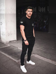 Cotton Trending Printed Tshirt Half Sleeve Round Neck T Shirt, T Shirt For Man by LAZYCHUNKS - Lazychunks.com