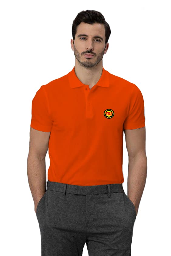 Printed Polo Collar Half sleeves t-shirt by Lazychunks - Lazychunks.com