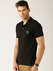 Printed Polo Collar Half sleeves t-shirt by Lazychunks - Lazychunks.com