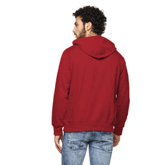Hoodie Cotton Full Sleeve Maroon Kangaroo Sweatshirt Hoodie Jacket for Men by LAZYCHUNKS - Lazychunks.com