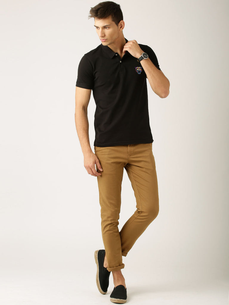 Printed Polo Half Sleeves Tshirt By LazyChunks