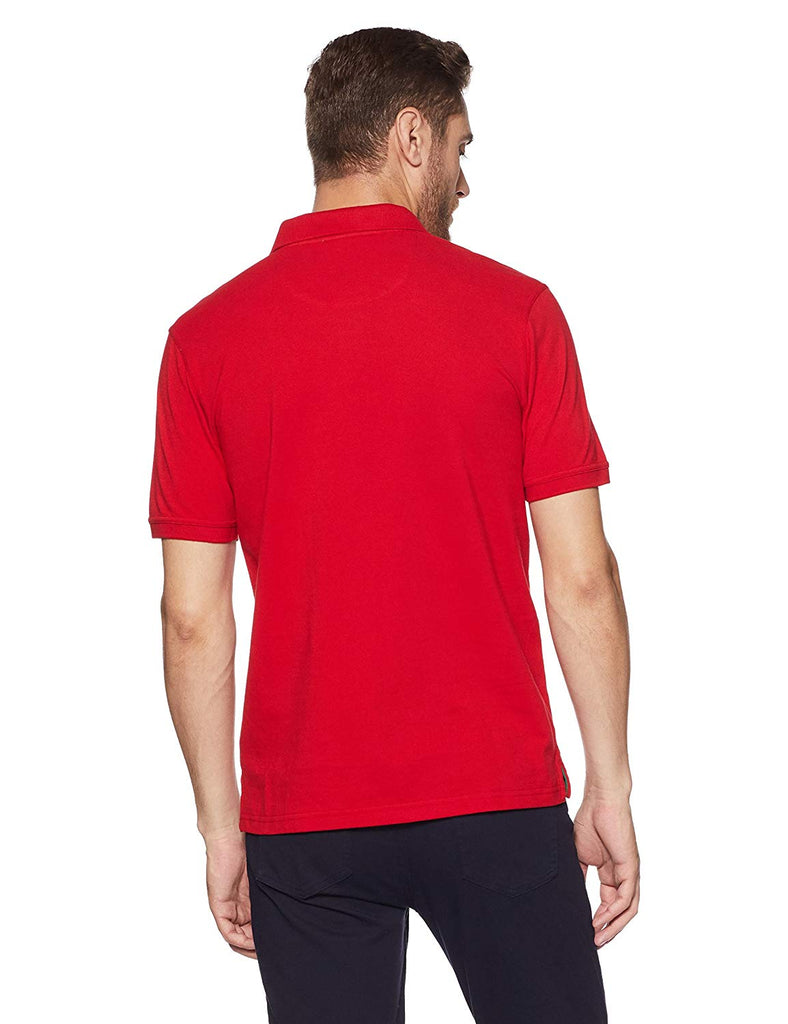 Printed Polo Collar Half sleeves t-shirt by Lazychunks