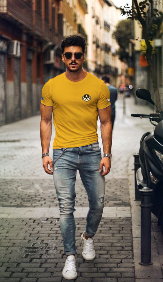 Yellow Cotton T-shirt