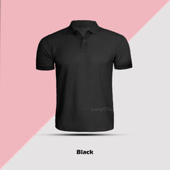 Black Polo T Shirt By Lazychunks