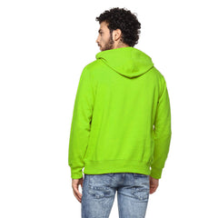 Hoodie Cotton Full Sleeve Neon Green Kangaroo Jacket for Men by LAZYCHUNKS - Lazychunks.com