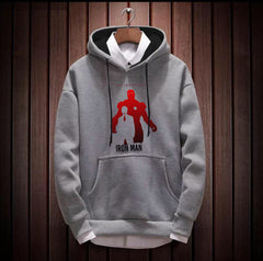 Cotton Full Sleeve  Print Grey Sweatshirt Hoodie Jacket for Men/Boys by LazyChunks - Lazychunks.com