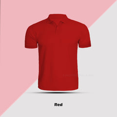 Red Polo T Shirt By Lazychunks