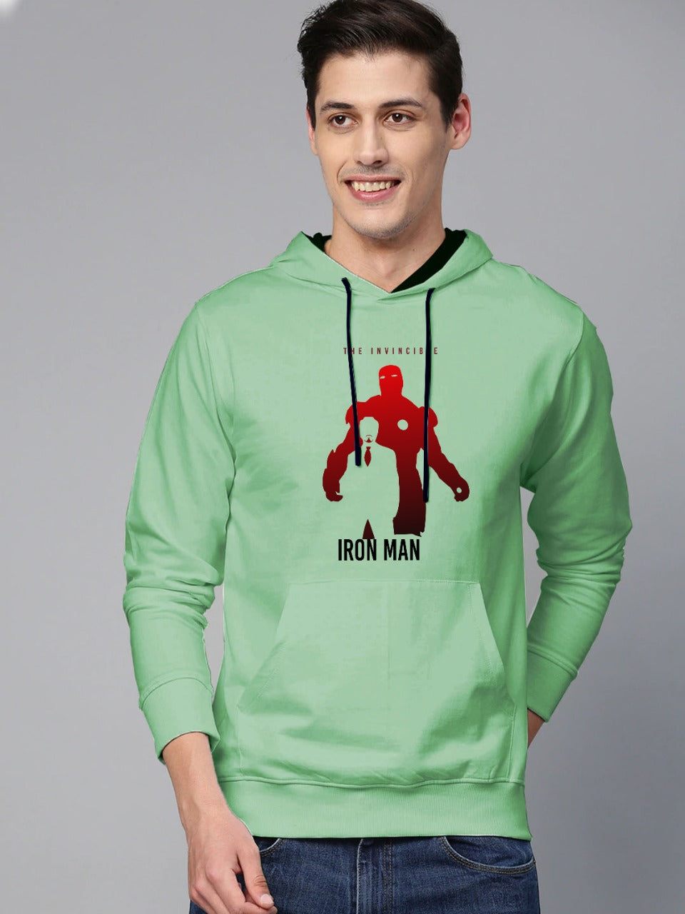 LazyChunks iron man hoodie hoodies for mens stylish cotton hoodie ...