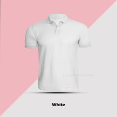 White Polo T Shirt By Lazychunks