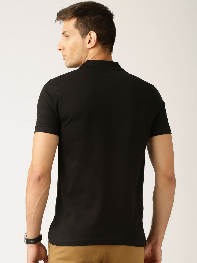 Black Polo T Shirt By Lazychunks