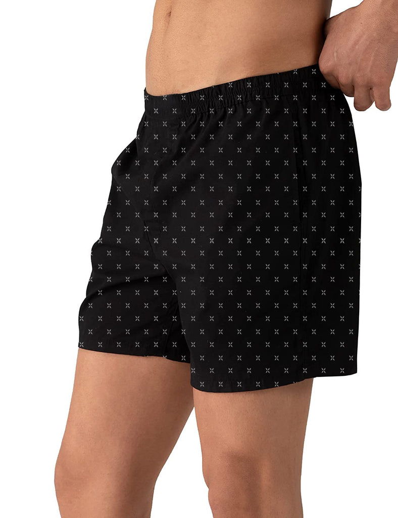 Men's Regular Fit Printed Boxer Shorts Combo By LazyChunks (Pack of 2)