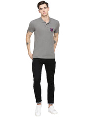 Printed Polo Collar Half sleeves t-shirt by LazyChunks