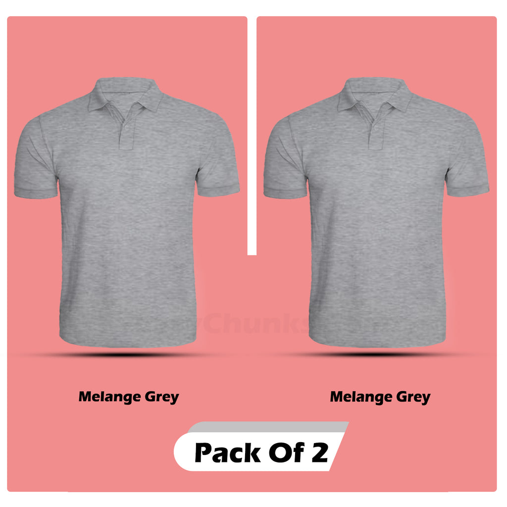 Polo Tshirt Combo (Pack Of 2) By Lazychunks (All Colors)