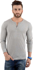 Cotton Full Sleeve Henley Neck Combo T-Shirt, (Pack of 4) T Shirt For Man by LAZYCHUNKS.