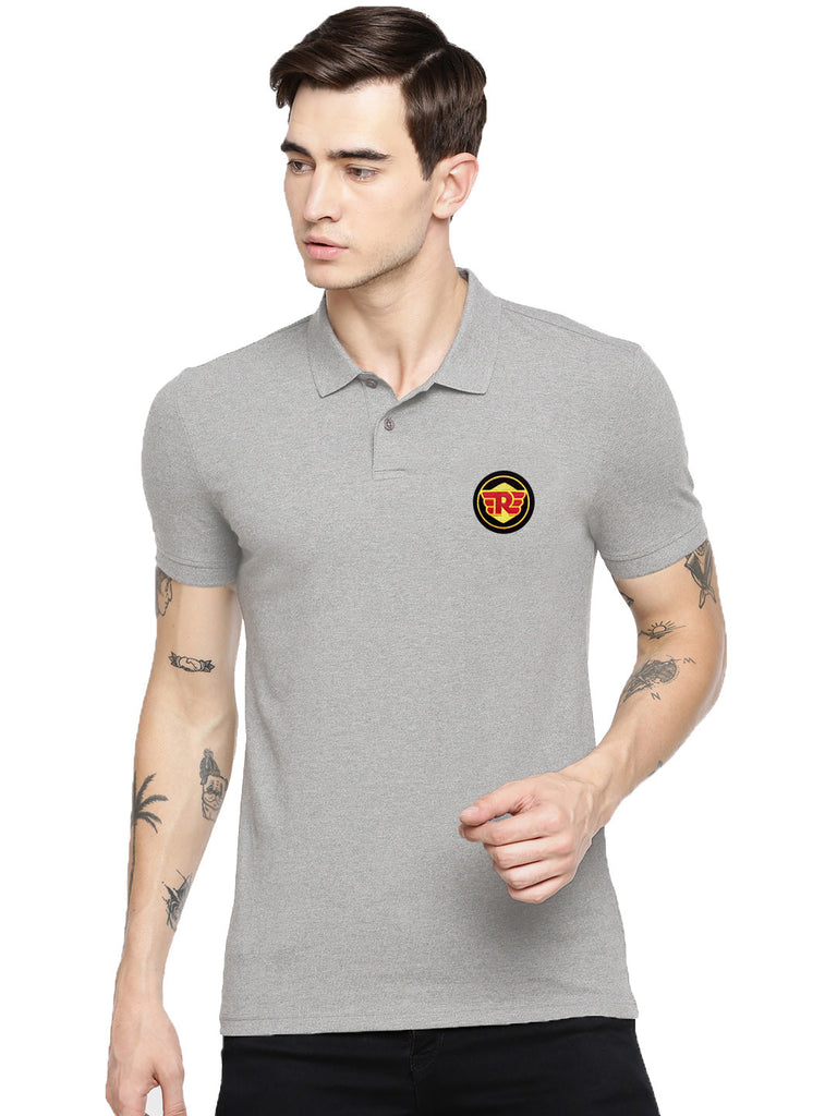 Printed Polo Collar Half sleeves t-shirt by LazyChunks - Lazychunks.com