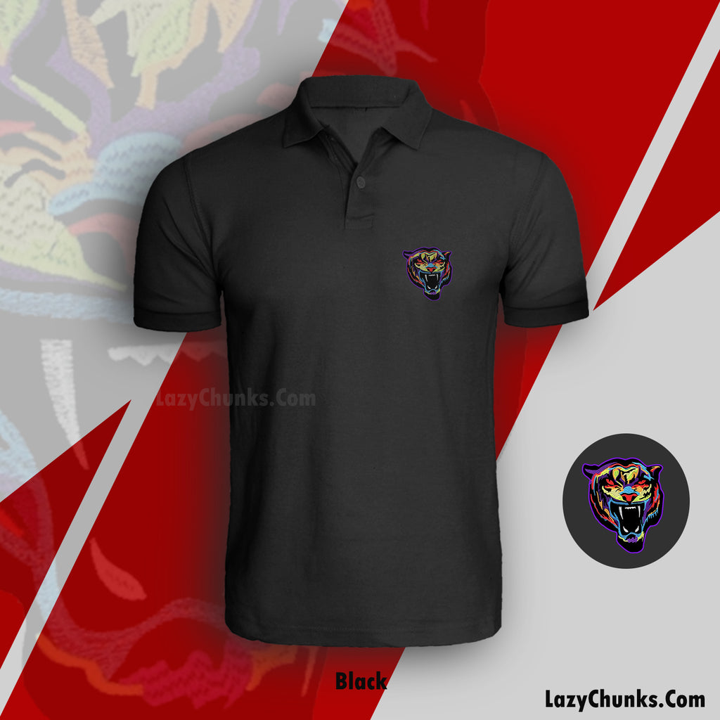 Printed Polo Half Sleeves Tshirt By LazyChunks