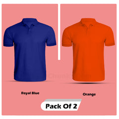 Polo Tshirt Combo (Pack Of 2) By Lazychunks (All Colors)